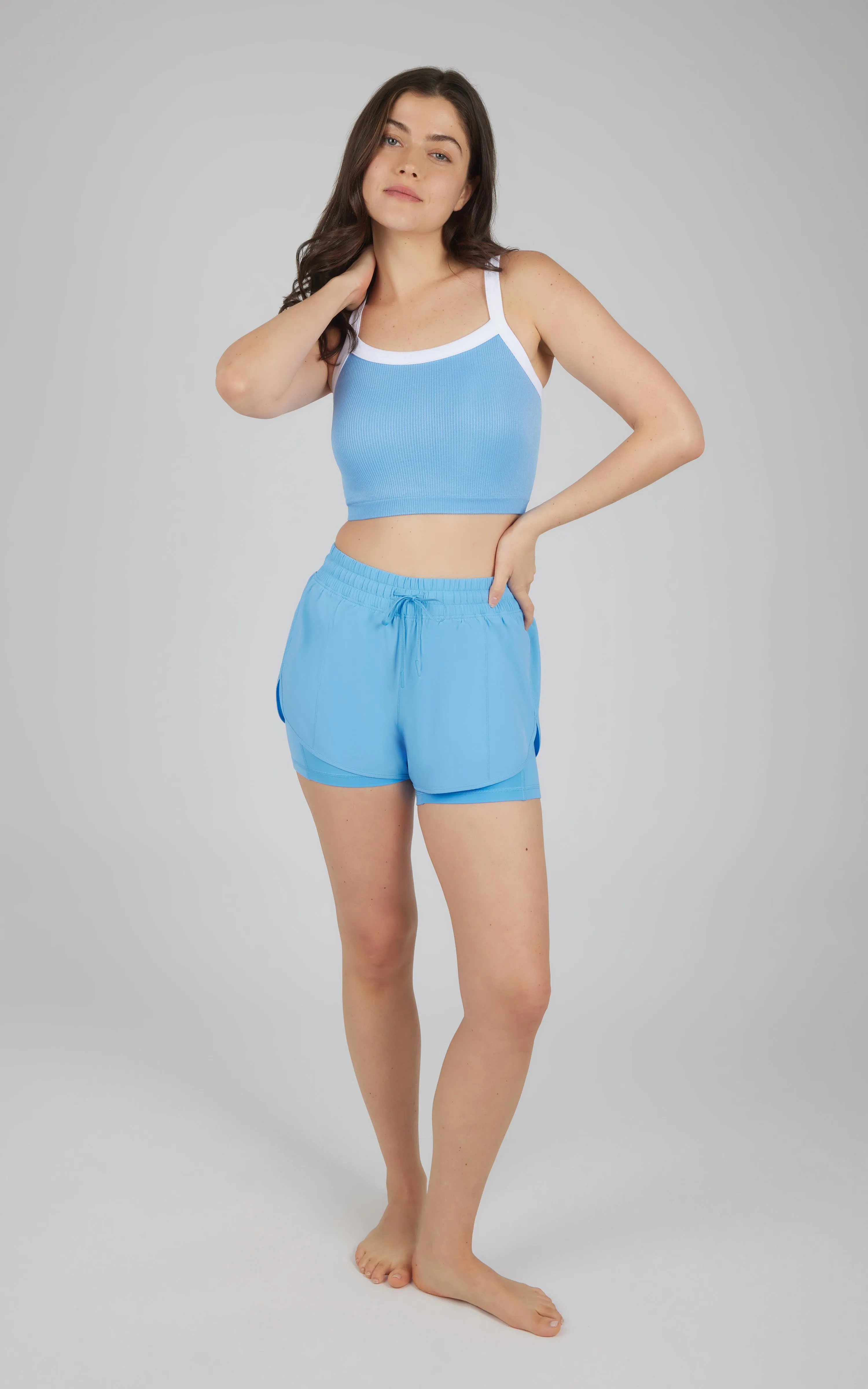 2 PC Seamless Bra Tank   Lightstreme 2 in 1 Short