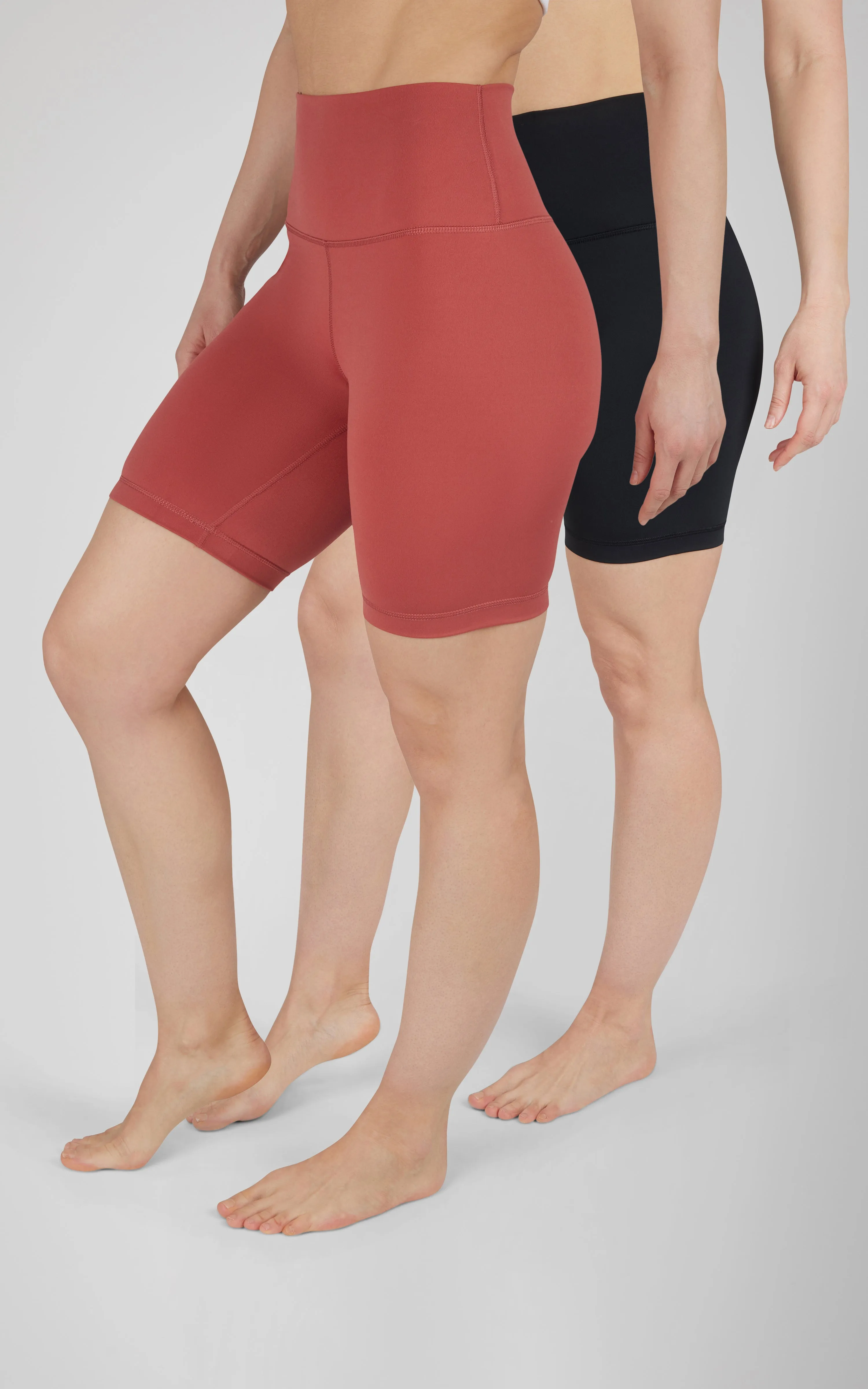 2 PK Lux Super Hi Rise 7" Classic Biker Short