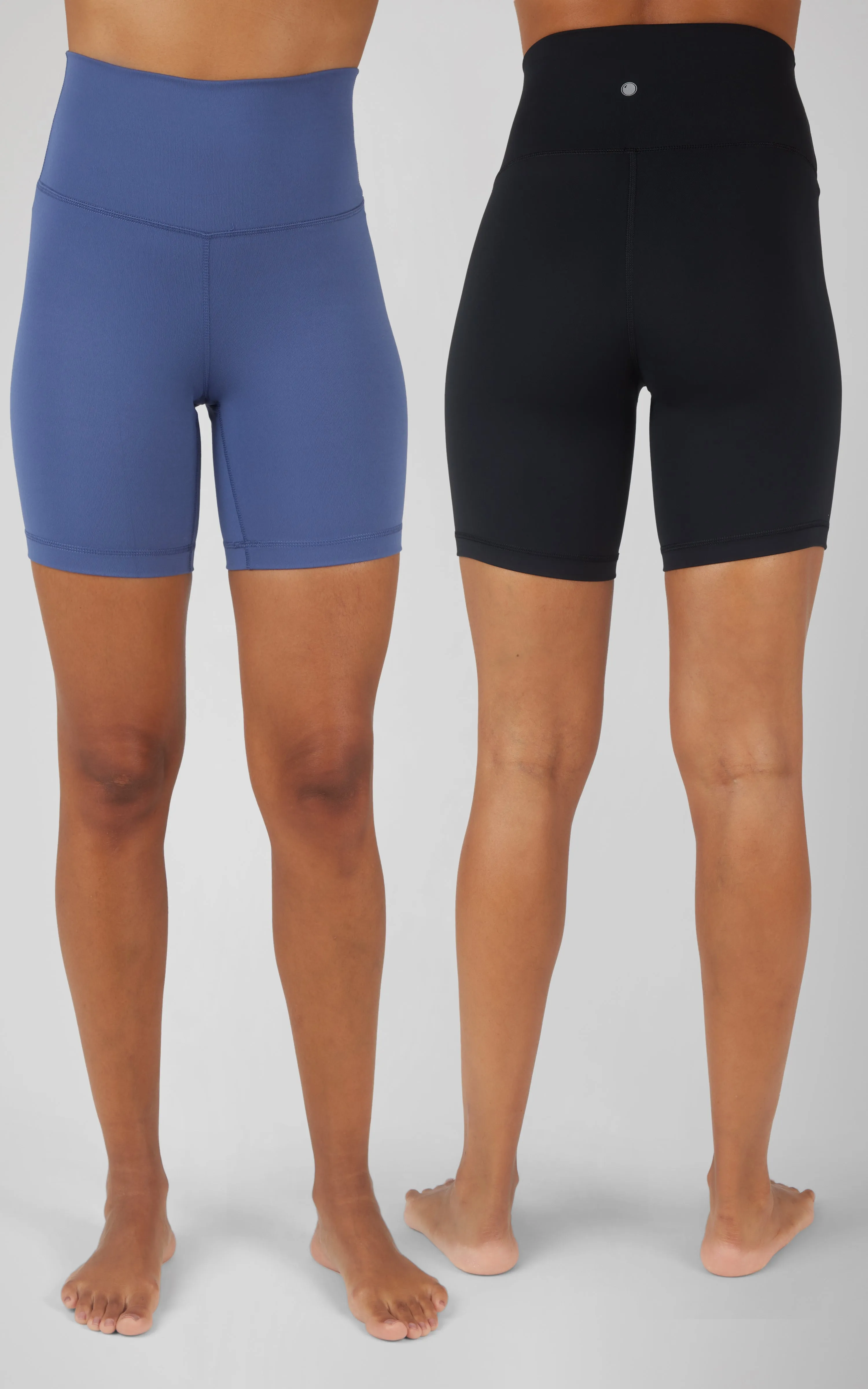 2 PK Lux Super Hi Rise 7" Classic Biker Short