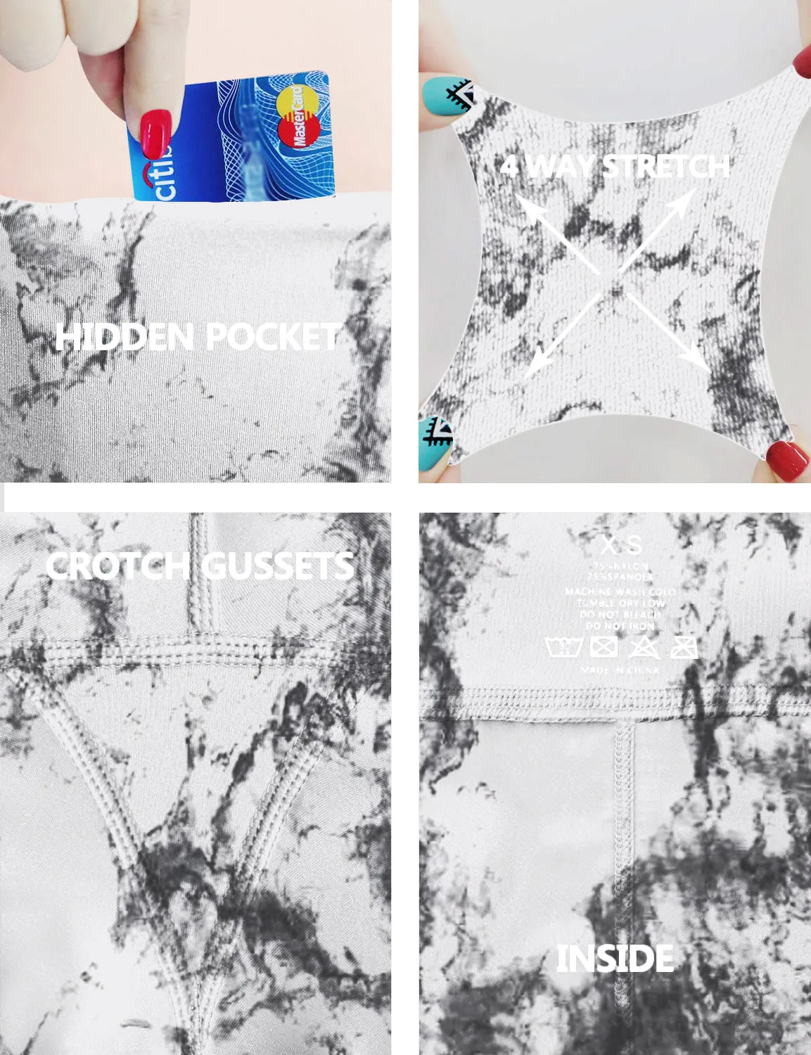2.5" Printed Side Pockets yogastudio Shorts arabescato_yogastudio
