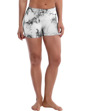 2.5" Printed Yoga Shorts arabescato_yoga