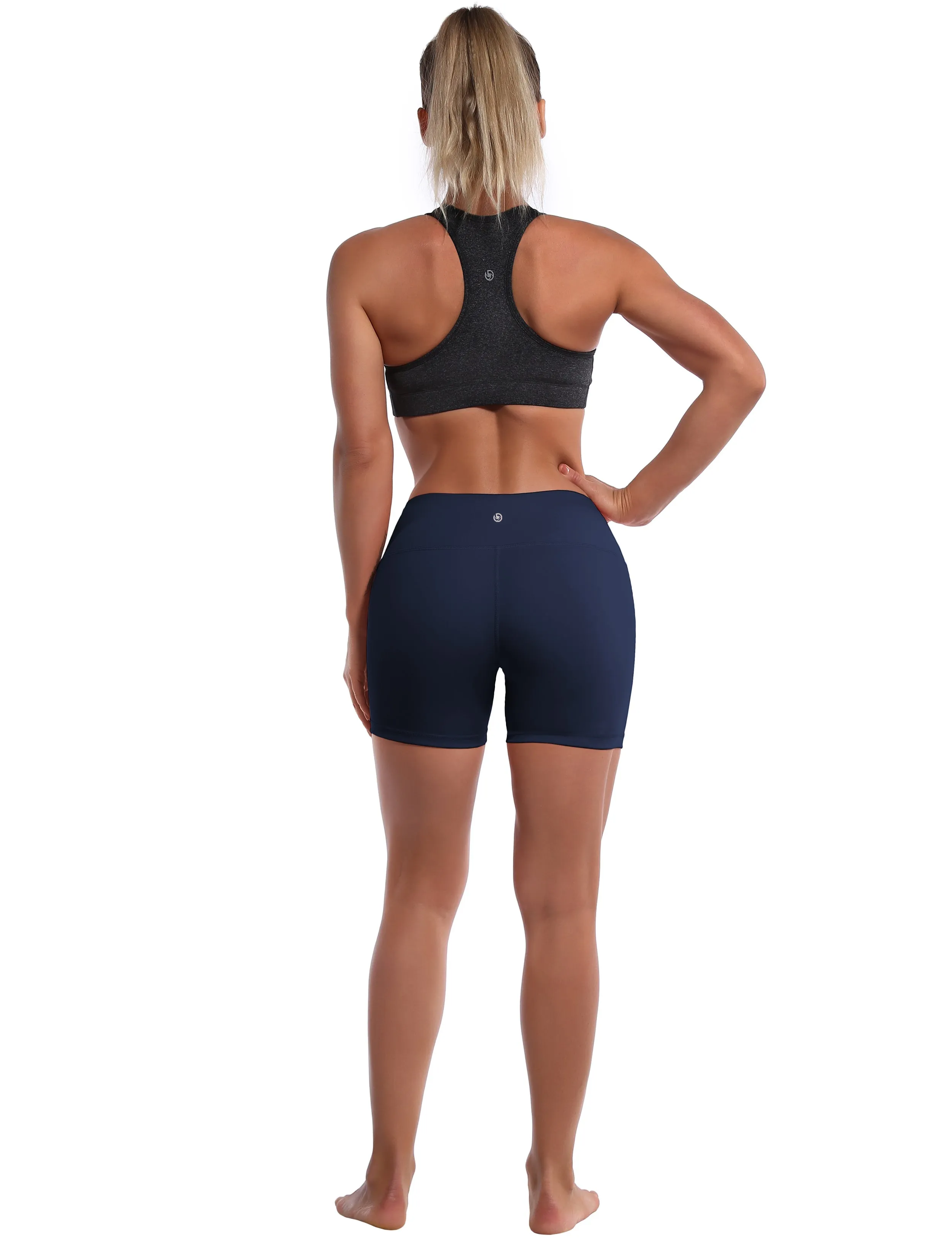 4" yogastudio Shorts darknavy_yogastudio