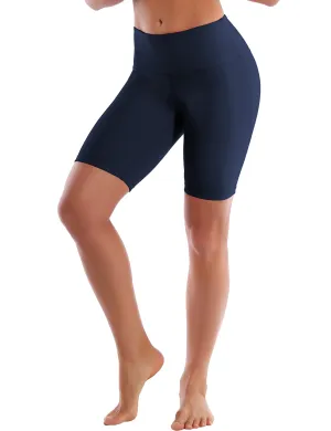 8" High Waist Biking Shorts darknavy_Biking