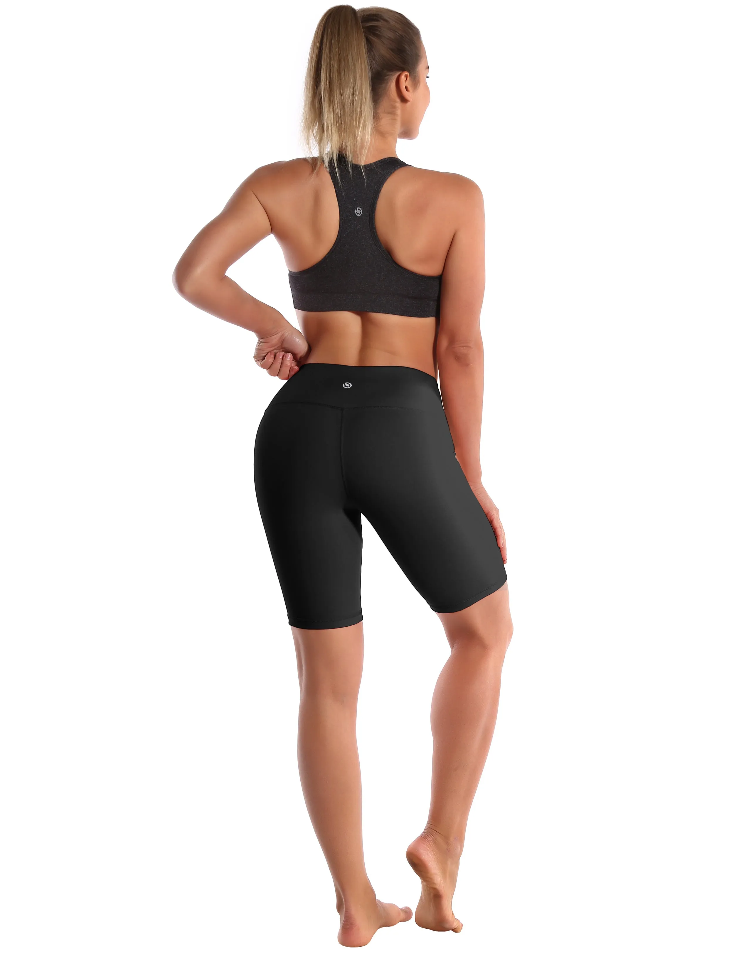 8" High Waist Jogging Shorts black_Jogging