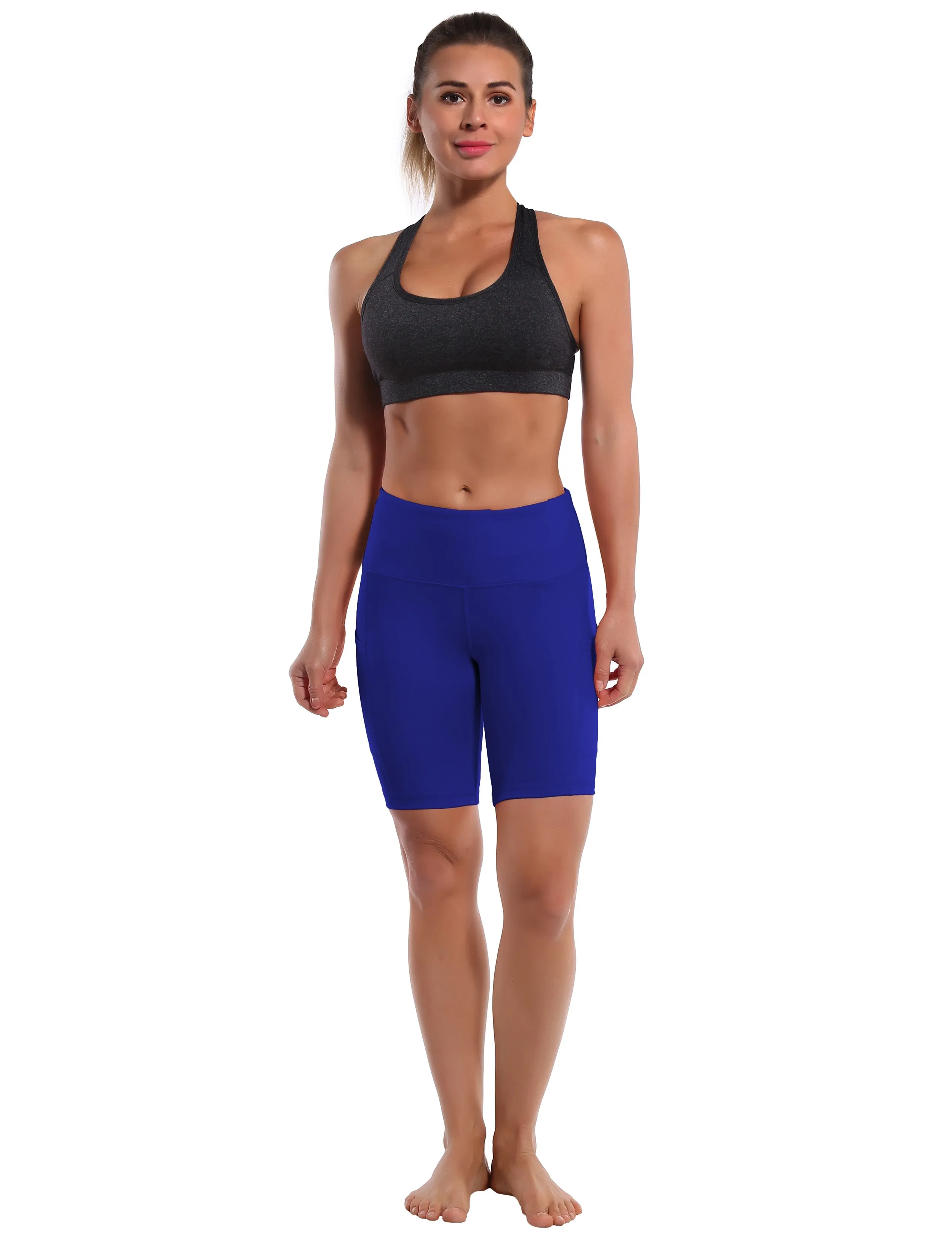 8" Side Pockets Jogging Shorts navy_Jogging