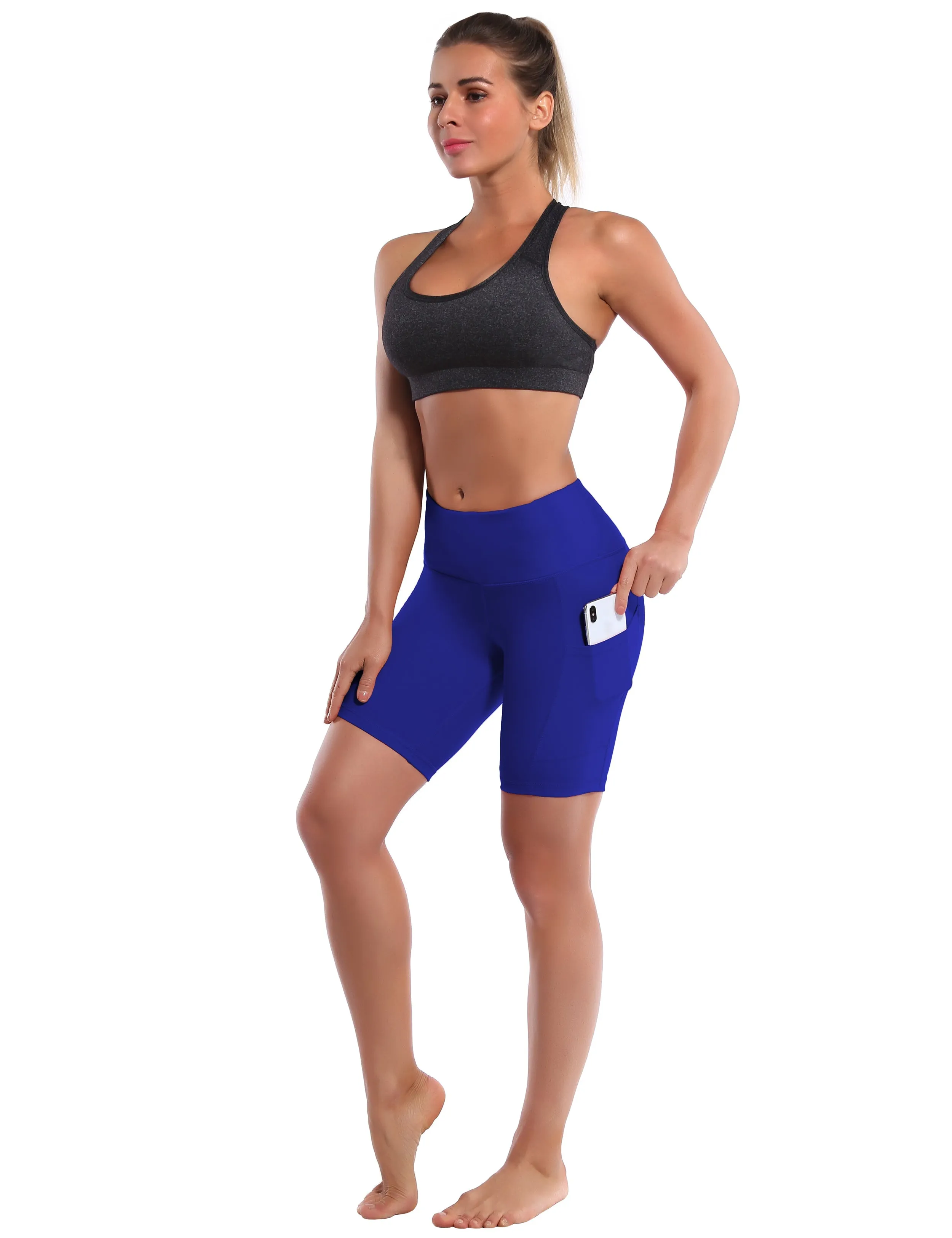 8" Side Pockets Jogging Shorts navy_Jogging
