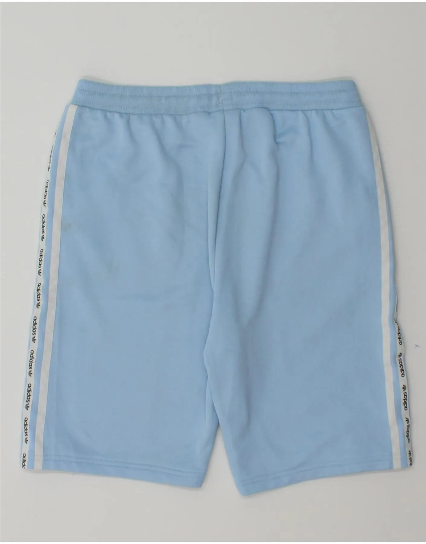 ADIDAS Boys Graphic Sport Shorts 13-14 Years  Blue Polyester