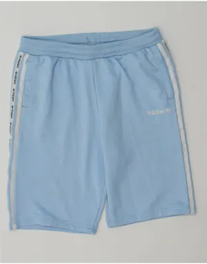 ADIDAS Boys Graphic Sport Shorts 13-14 Years  Blue Polyester