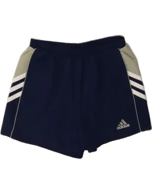 ADIDAS Mens Sport Shorts XL  Navy Blue Colourblock Polyester