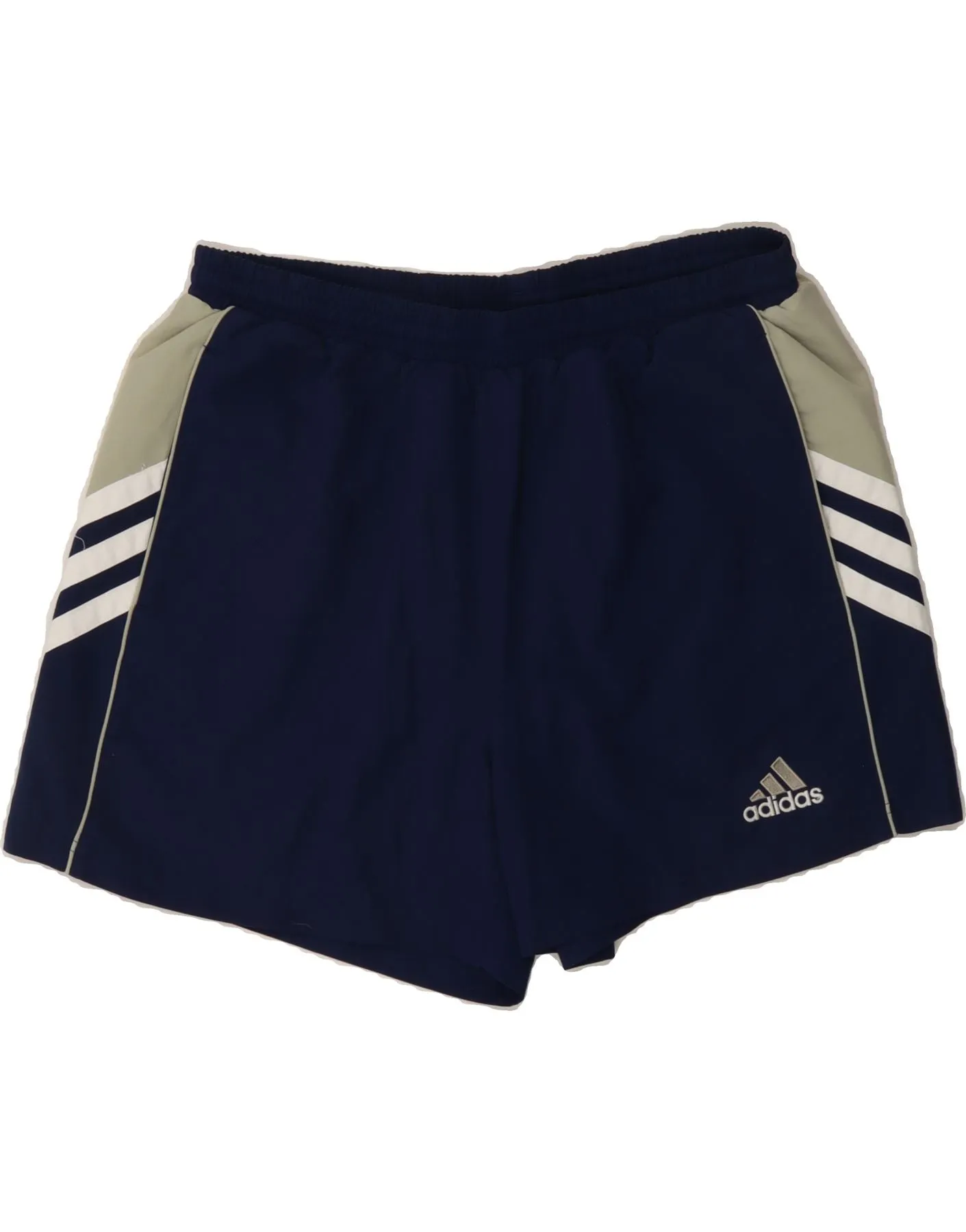 ADIDAS Mens Sport Shorts XL  Navy Blue Colourblock Polyester