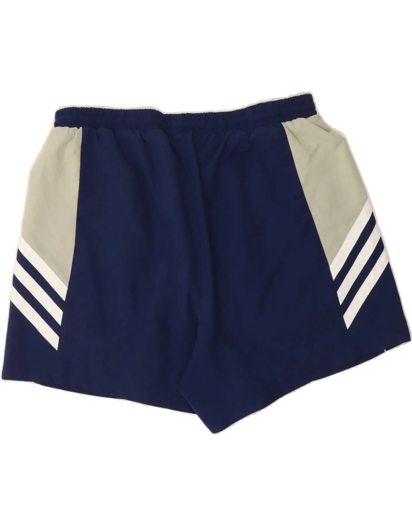 ADIDAS Mens Sport Shorts XL  Navy Blue Colourblock Polyester