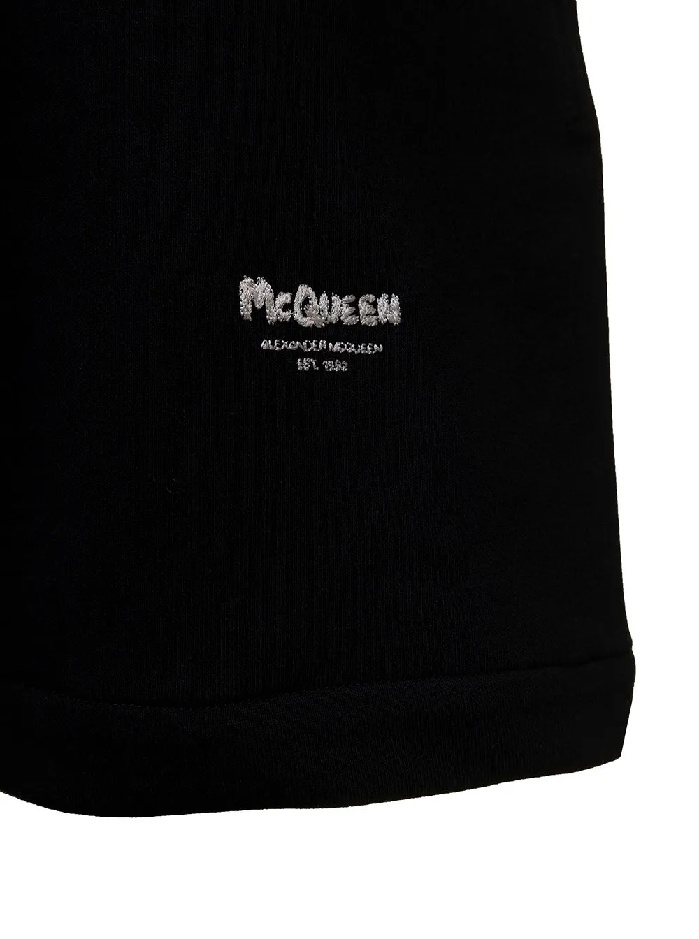 Alexander McQueen Logo Embroidered Elasticated Waist Track Shorts