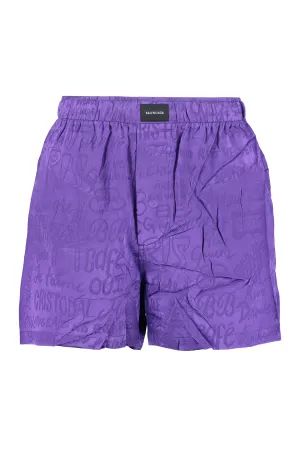 Balenciaga Logo Printed Shorts