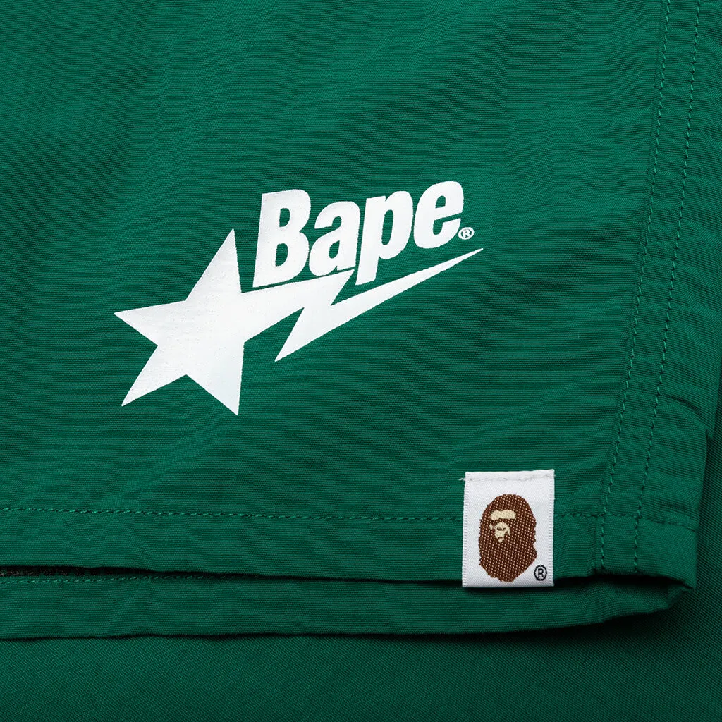 Bape Sta Logo Beach Shorts - Green