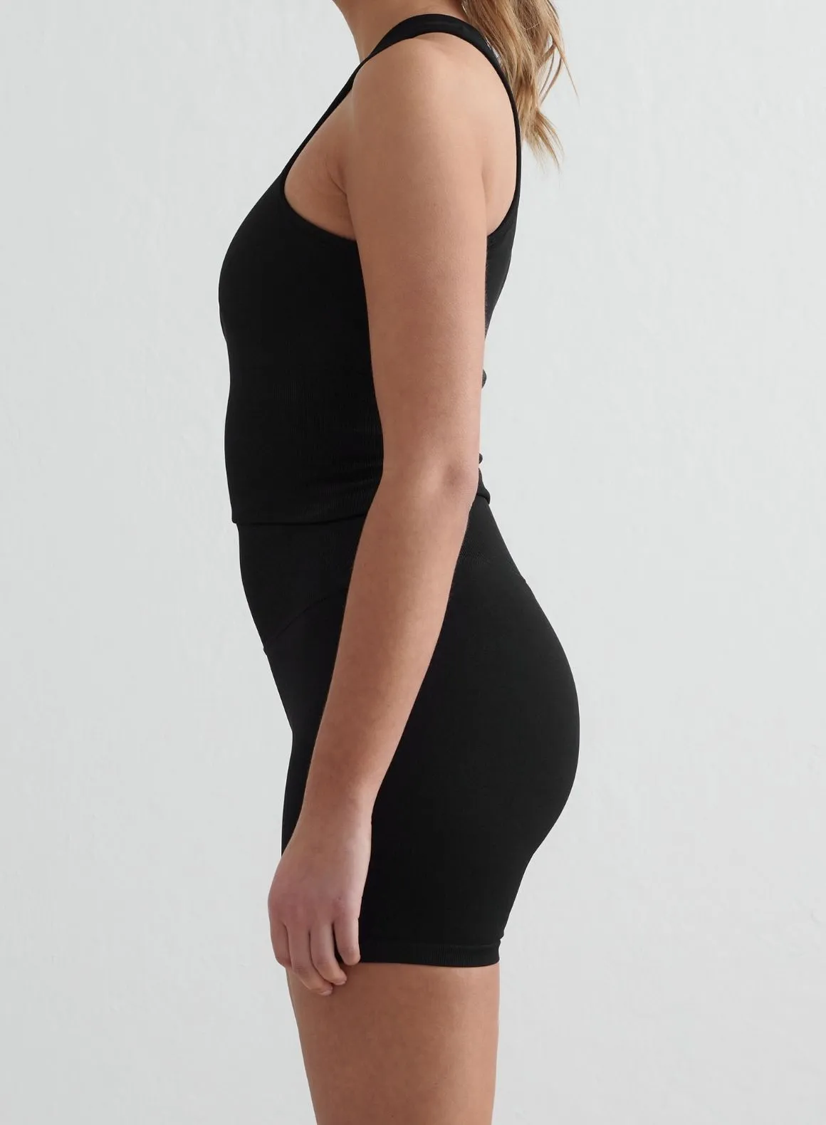 Black Shape Seamless Hotpants