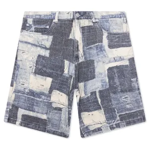 Boro Baggy Jorts - Indigo