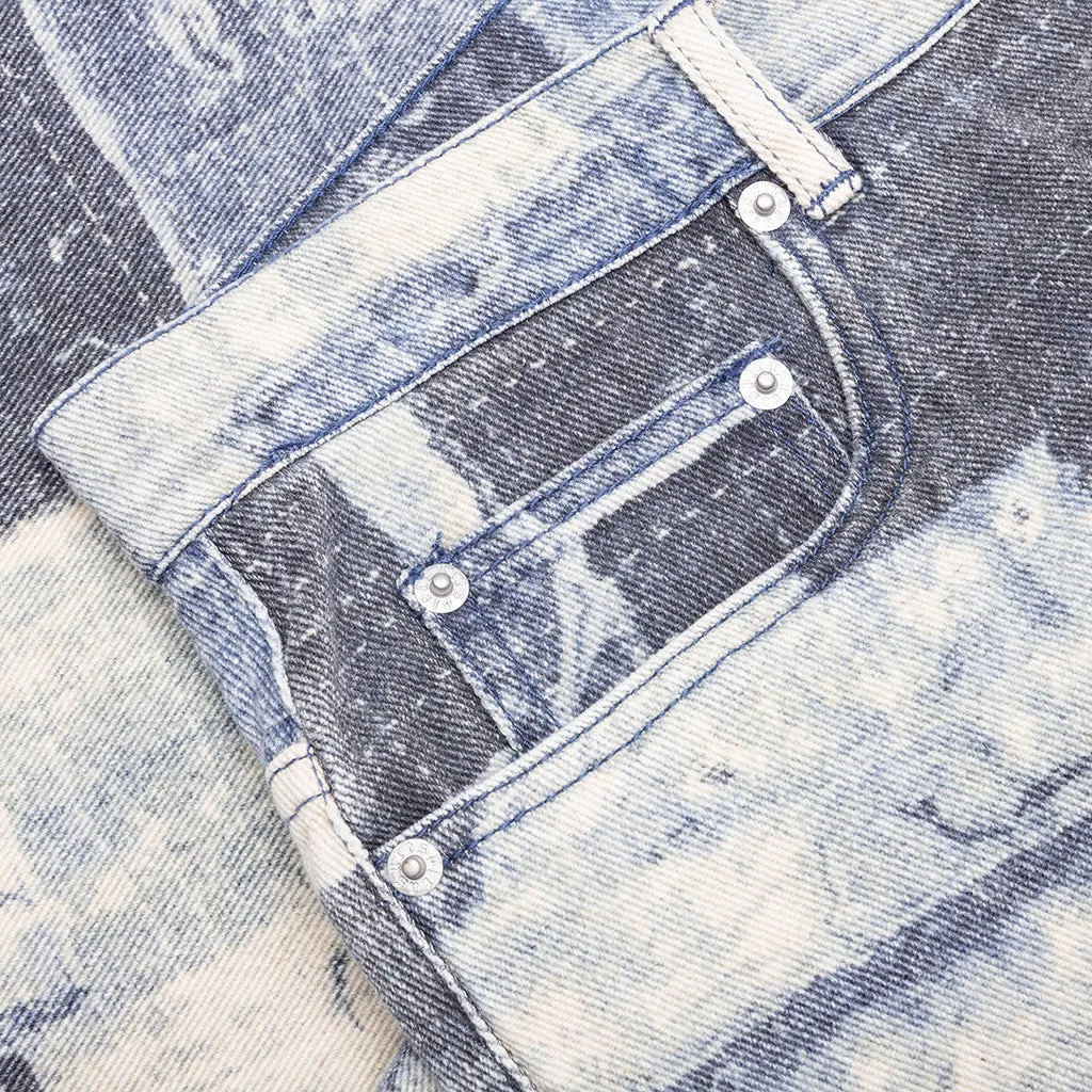 Boro Baggy Jorts - Indigo