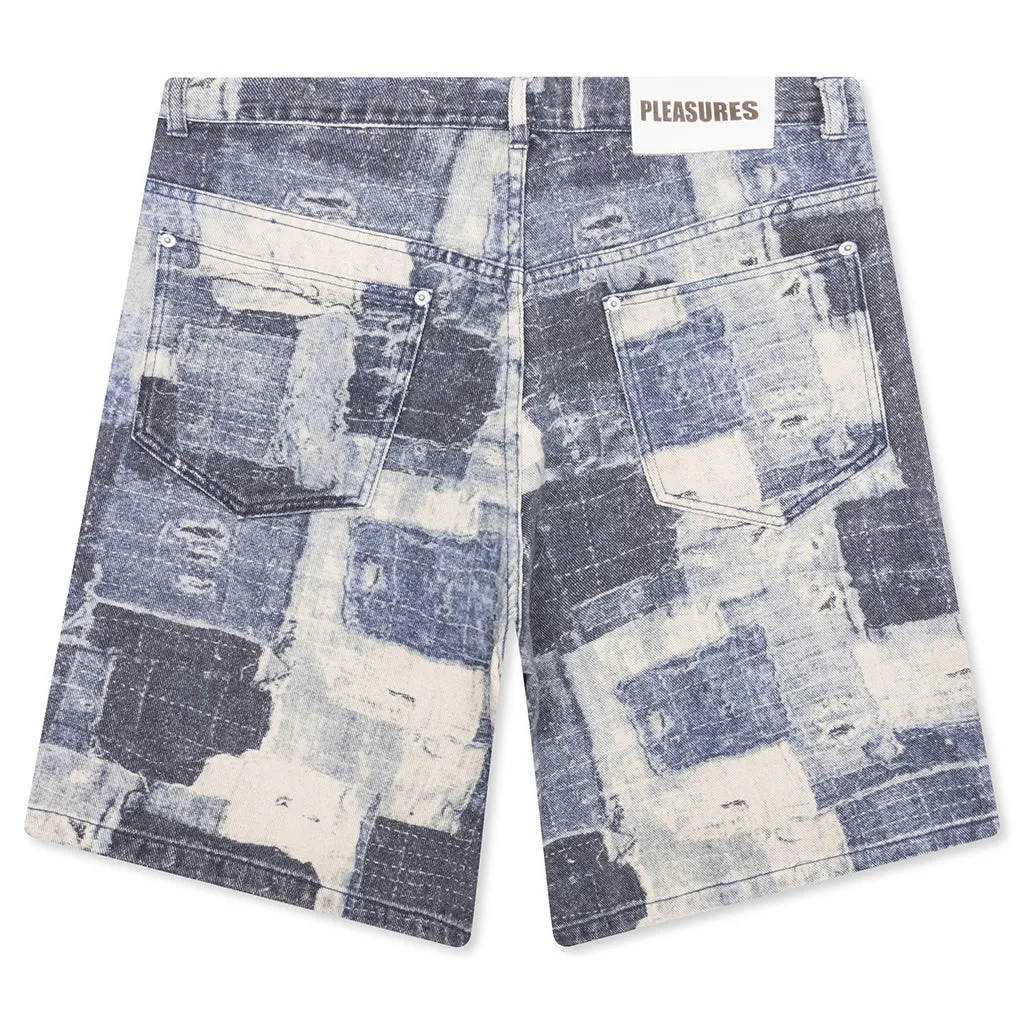 Boro Baggy Jorts - Indigo