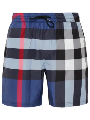 Burberry Checked Drawstring Swim Shorts