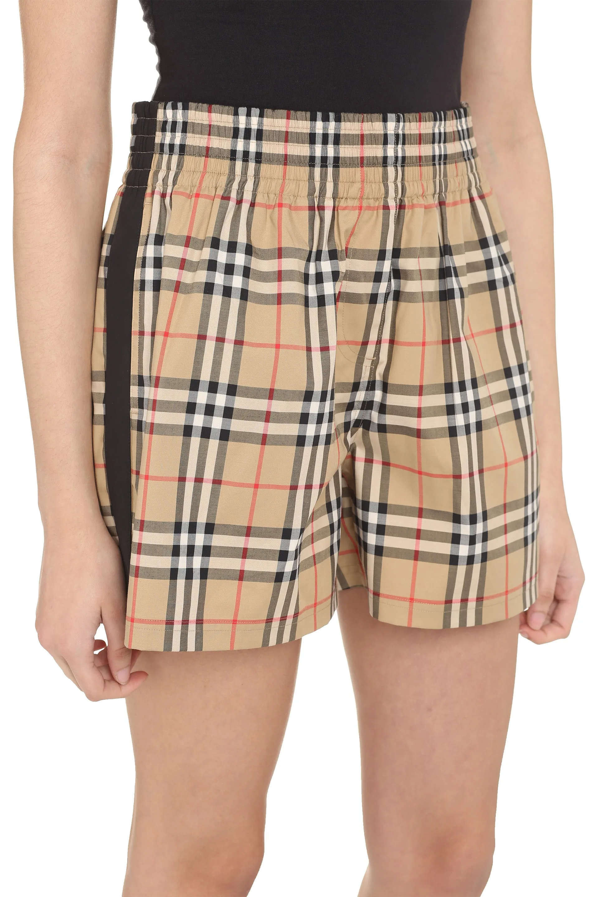 Burberry Side Stripe Vintage Check Shorts