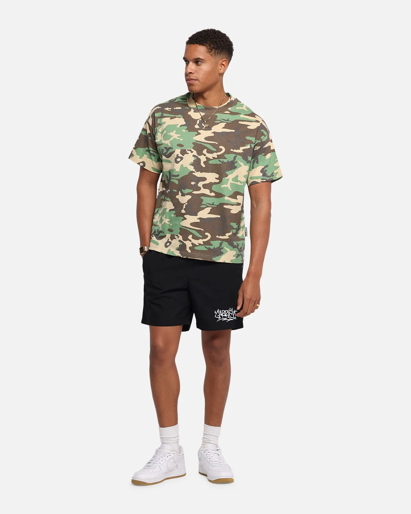 Carre Tagline Beach Shorts Black