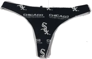 Concepts Sport Chicago White Sox Women's Black All Over Print Thong