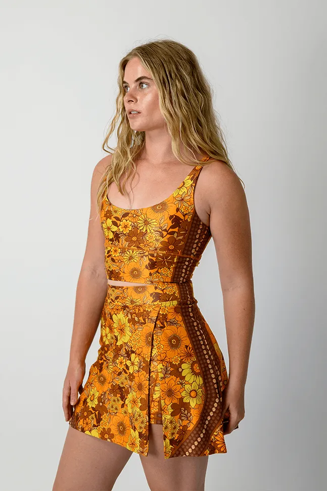 Court Skort - Flower Power