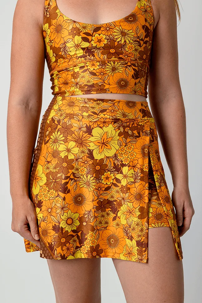 Court Skort - Flower Power