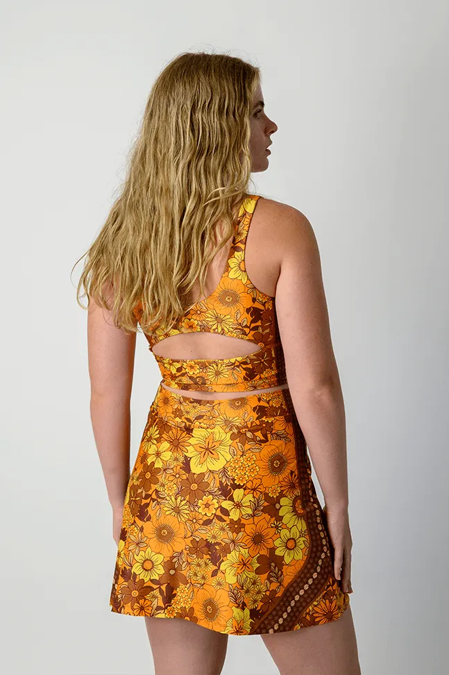 Court Skort - Flower Power