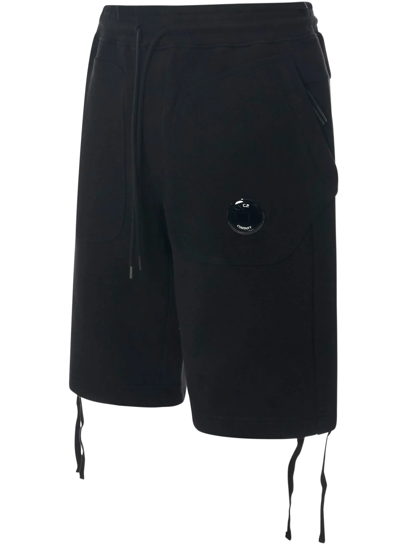 C.P. Company Logo Plaque Drawstring Shorts