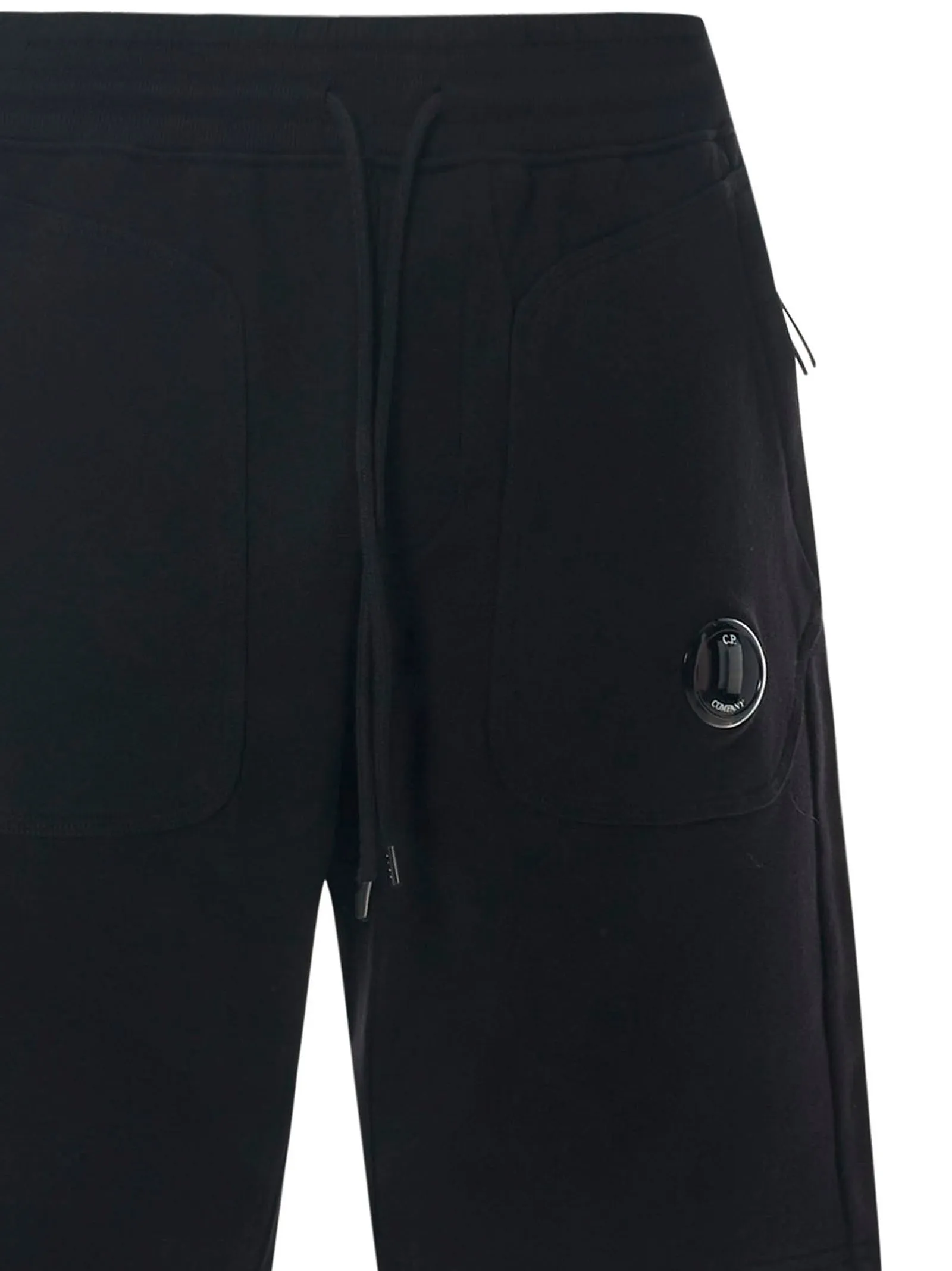C.P. Company Logo Plaque Drawstring Shorts