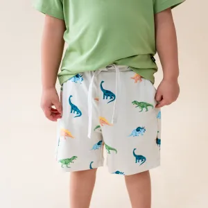 Drawstring Short in Ecru Roar