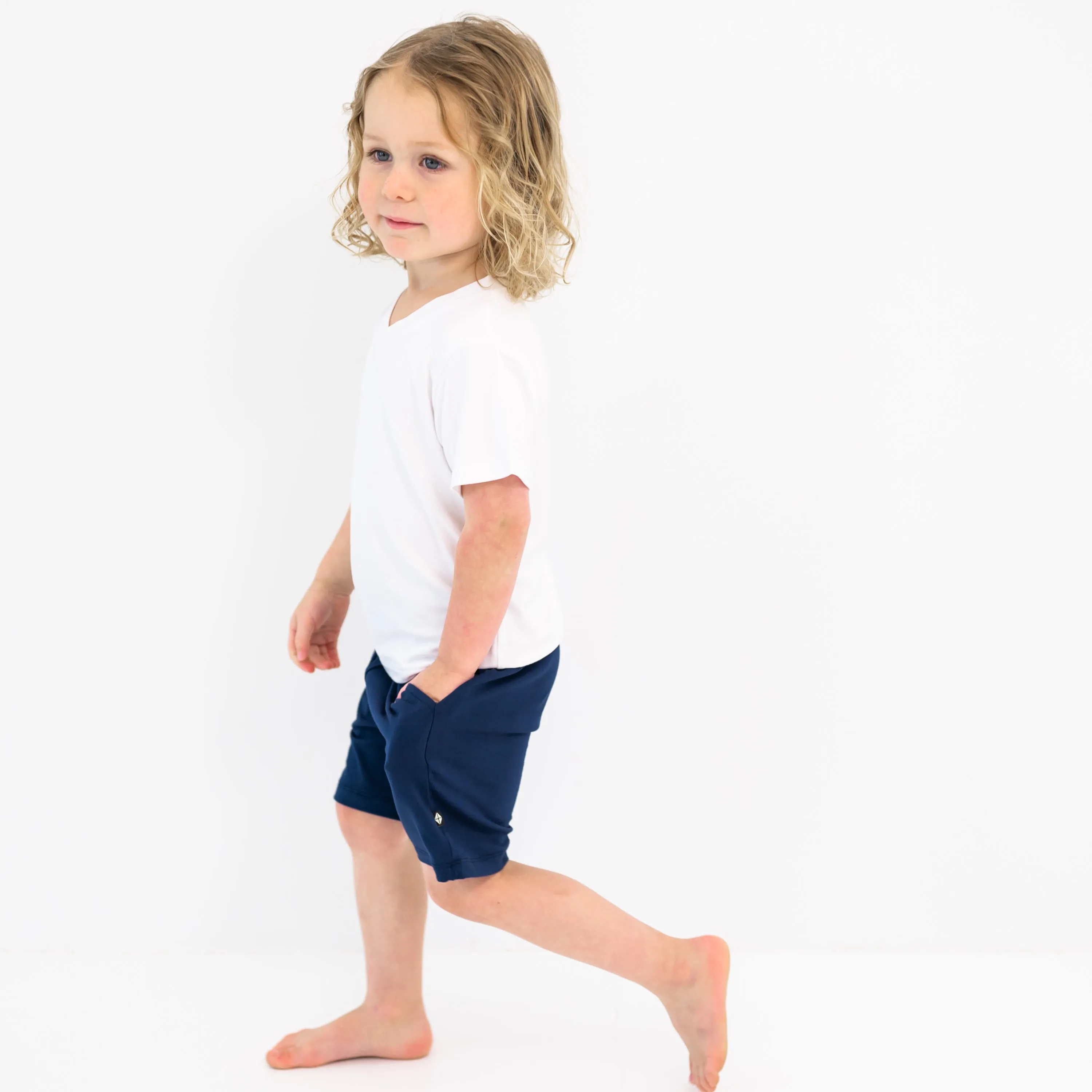 Drawstring Short in Navy