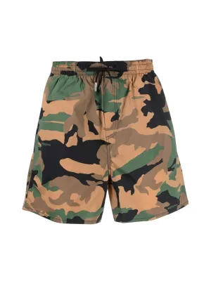 Dsquared2 Camouflage Drawstring Swim Shorts