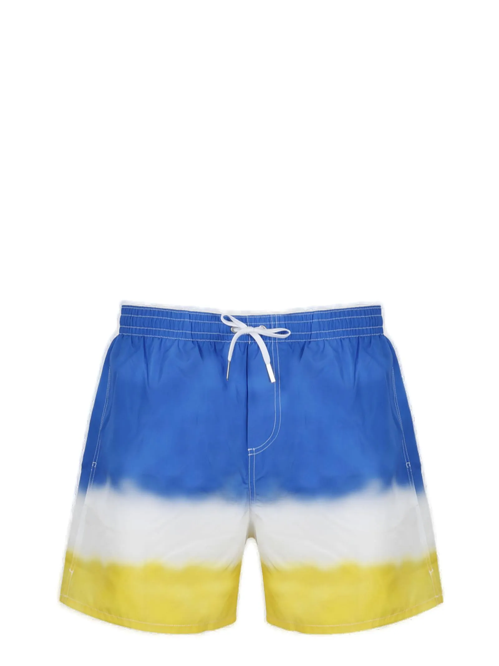 Dsquared2 Color-Block Logo Printed Swim Shorts