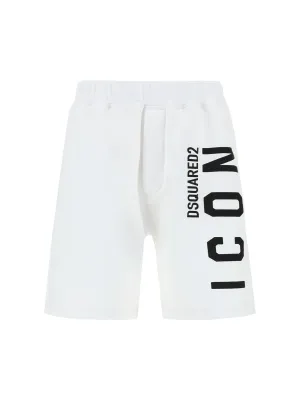 Dsquared2 Icon Logo Print Track Shorts