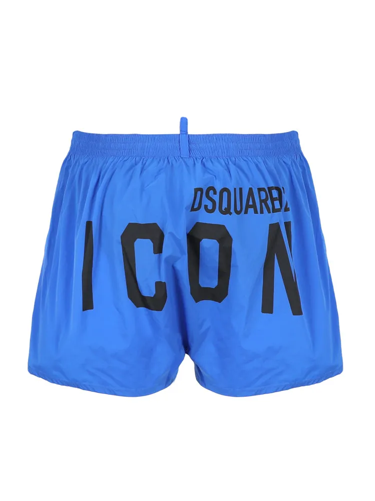 Dsquared2 Icon Printed Drawstring Swim Shorts