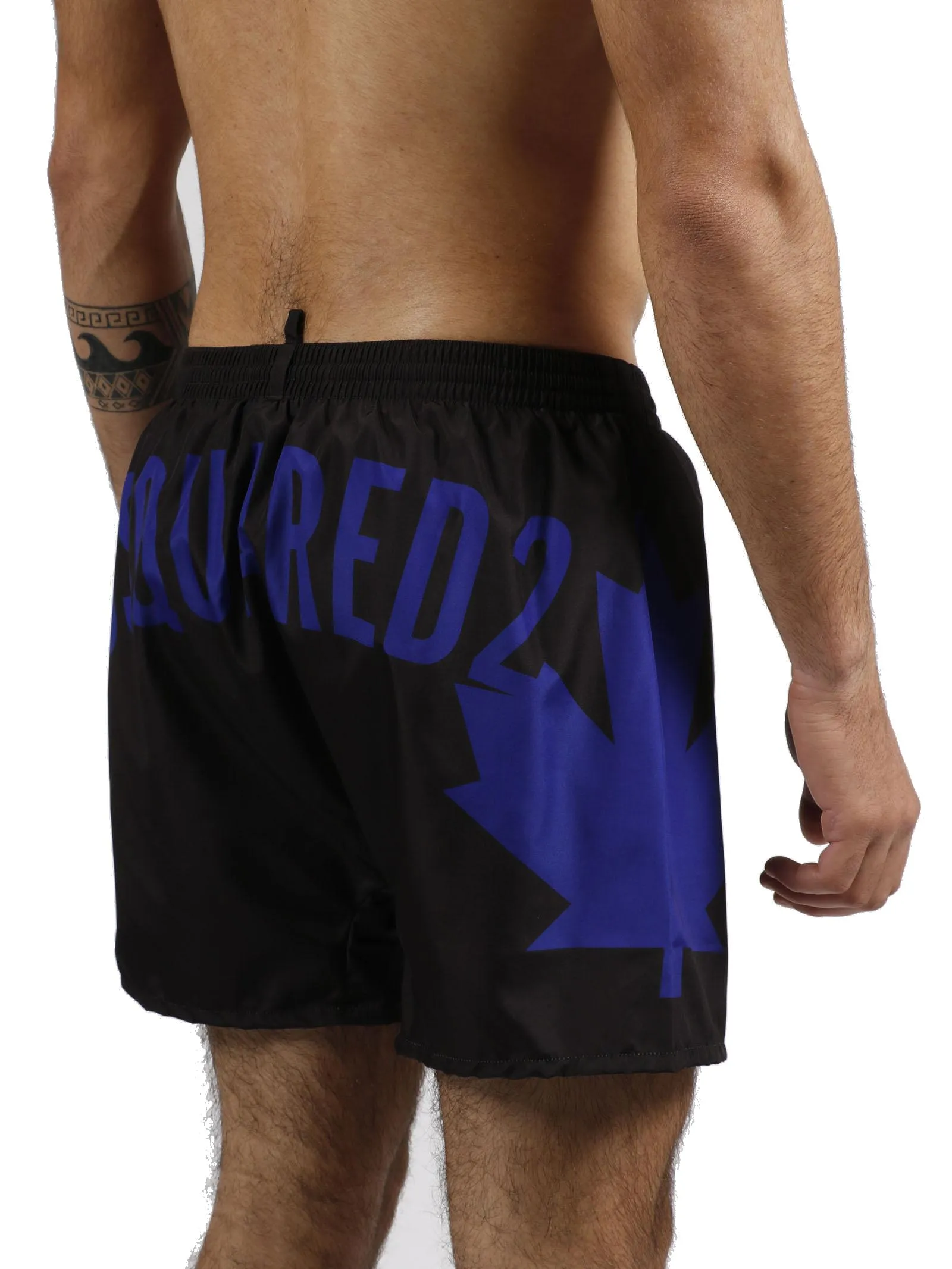 Dsquared2 Leaf Logo Printed Swim Shorts