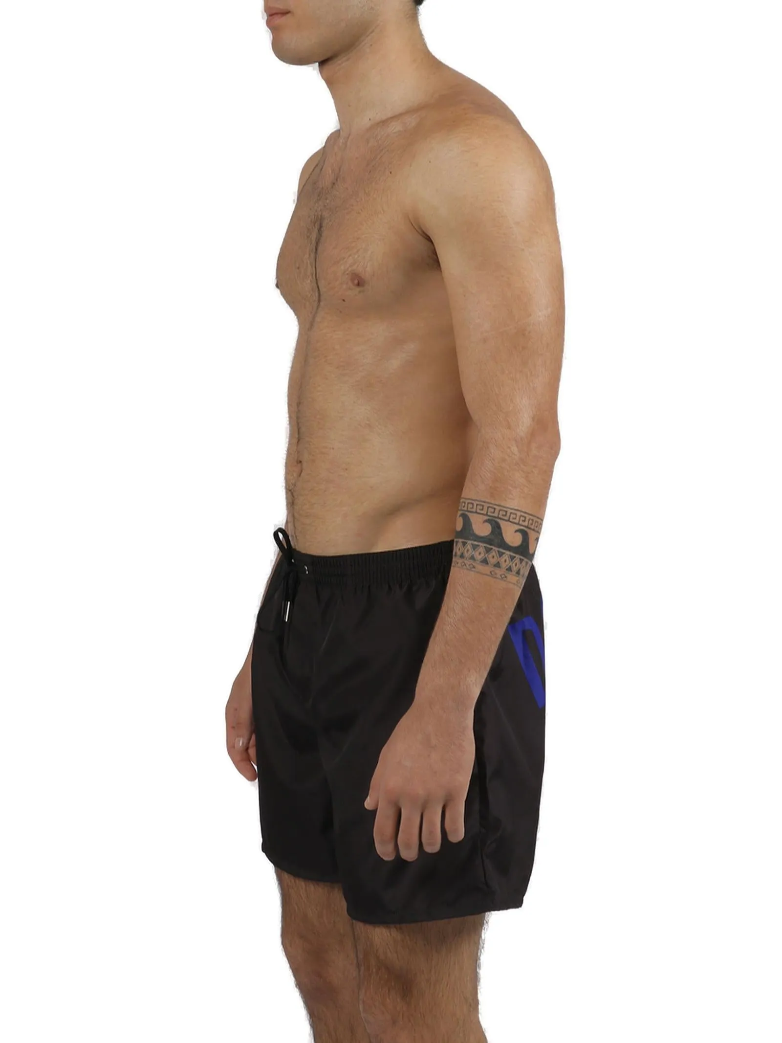 Dsquared2 Leaf Logo Printed Swim Shorts