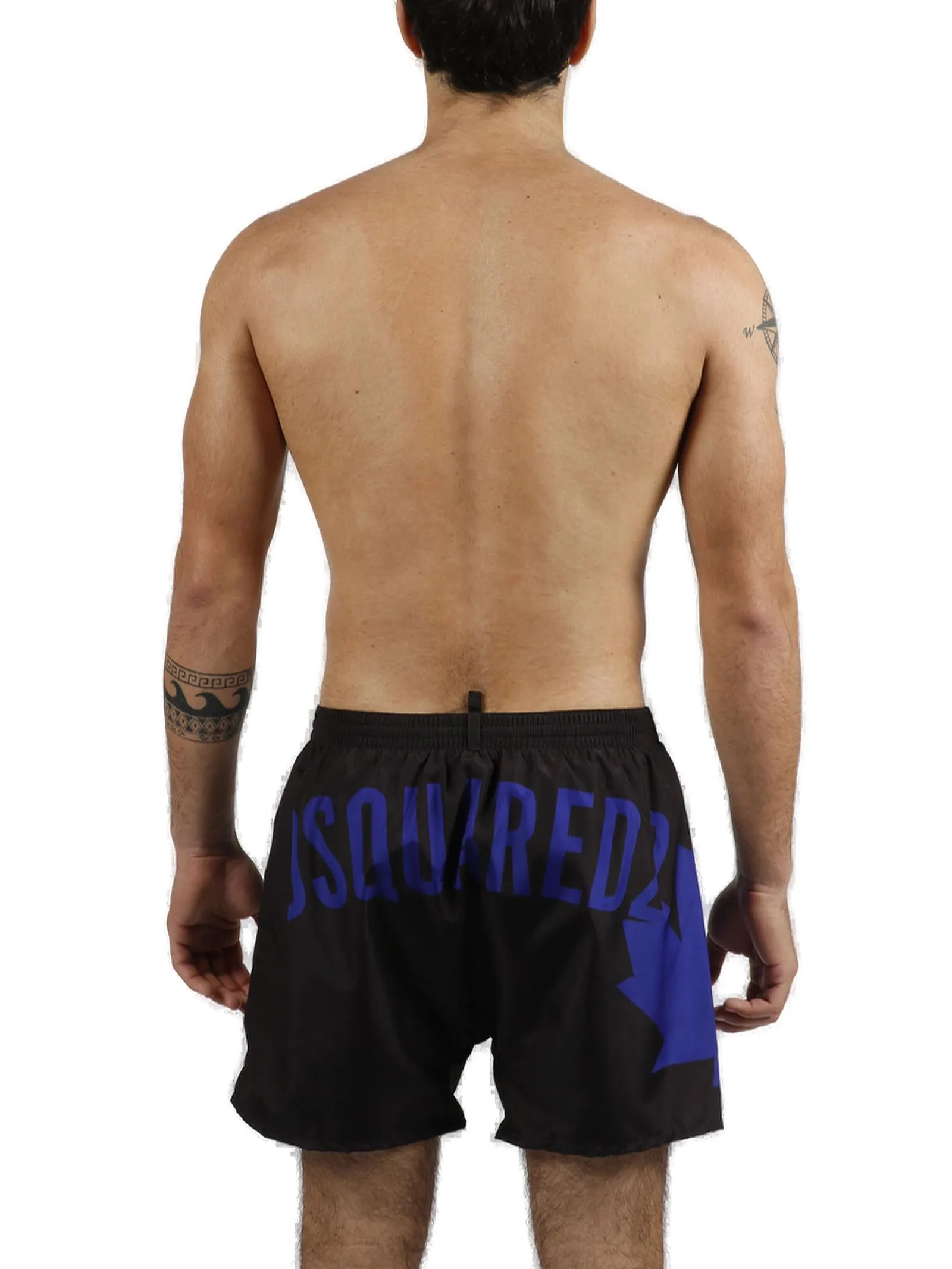 Dsquared2 Leaf Logo Printed Swim Shorts