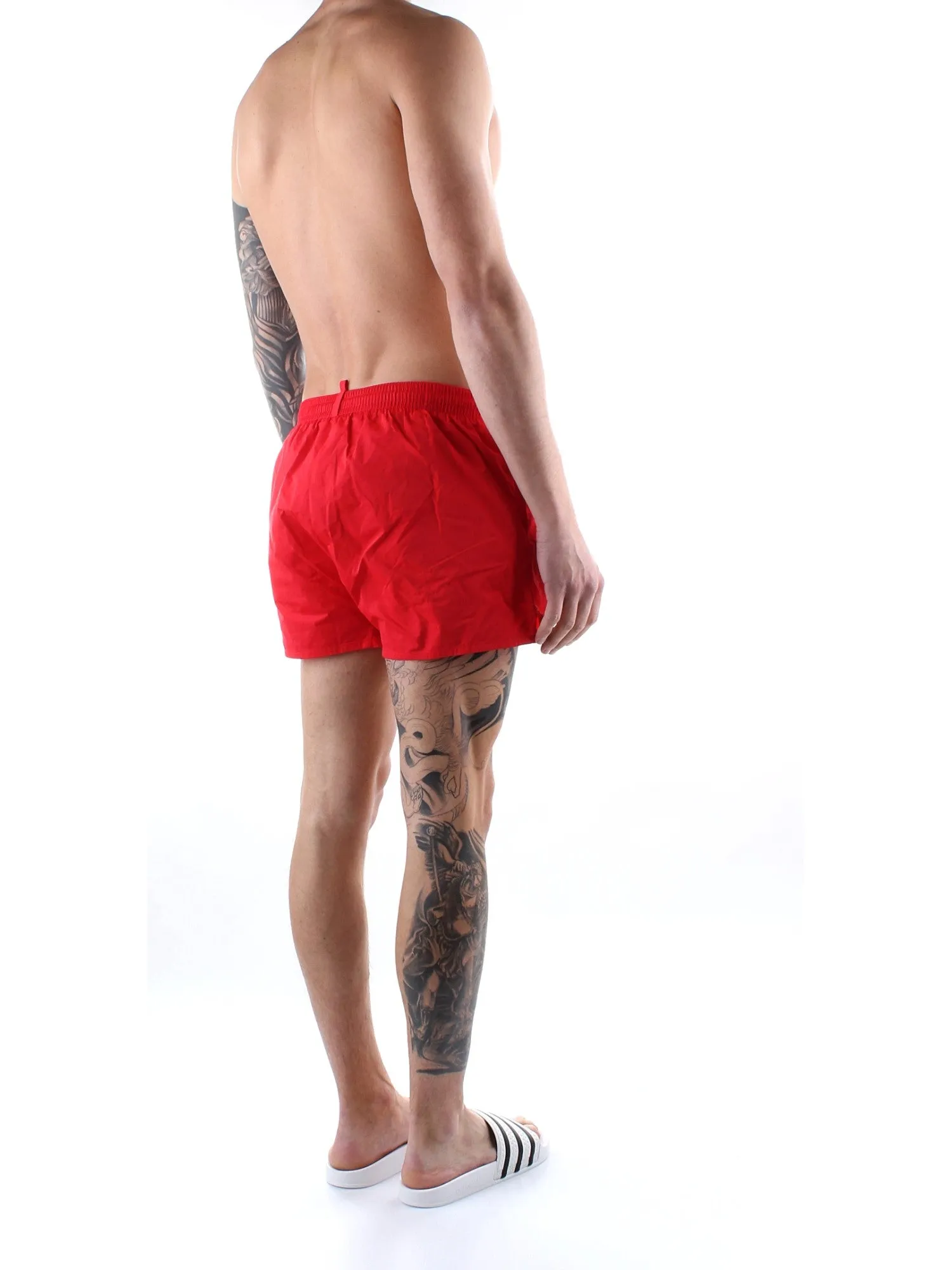 Dsquared2 Logo Print Drawstring Swim Shorts
