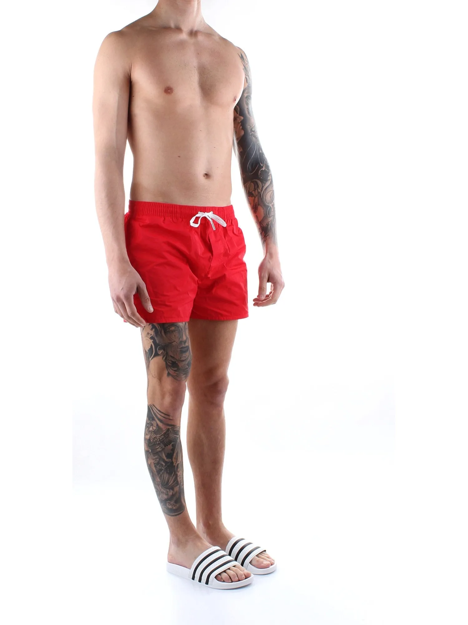 Dsquared2 Logo Print Drawstring Swim Shorts