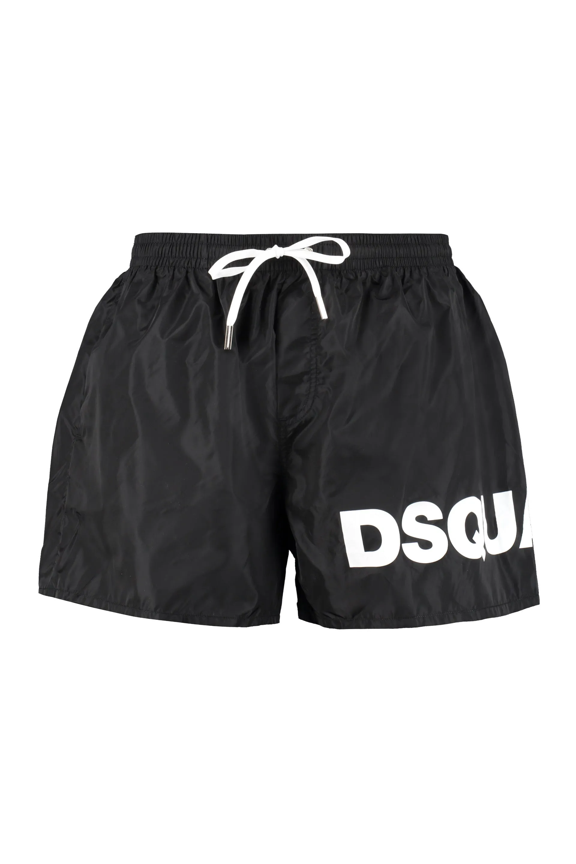 Dsquared2 Logo Printed Drawstring Swim Shorts