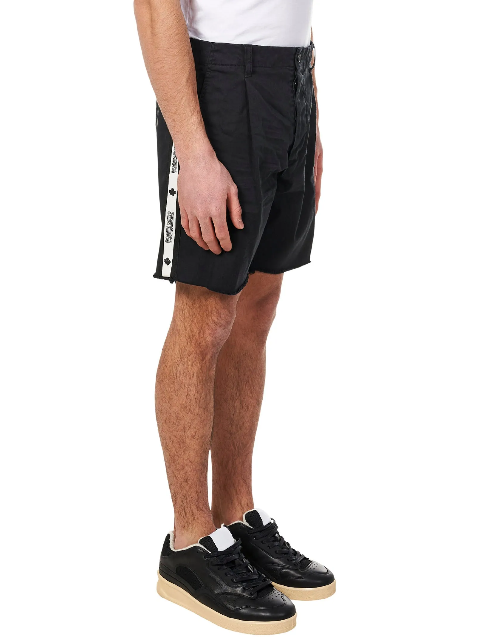 Dsquared2 Logo Tape Knee-Length Shorts