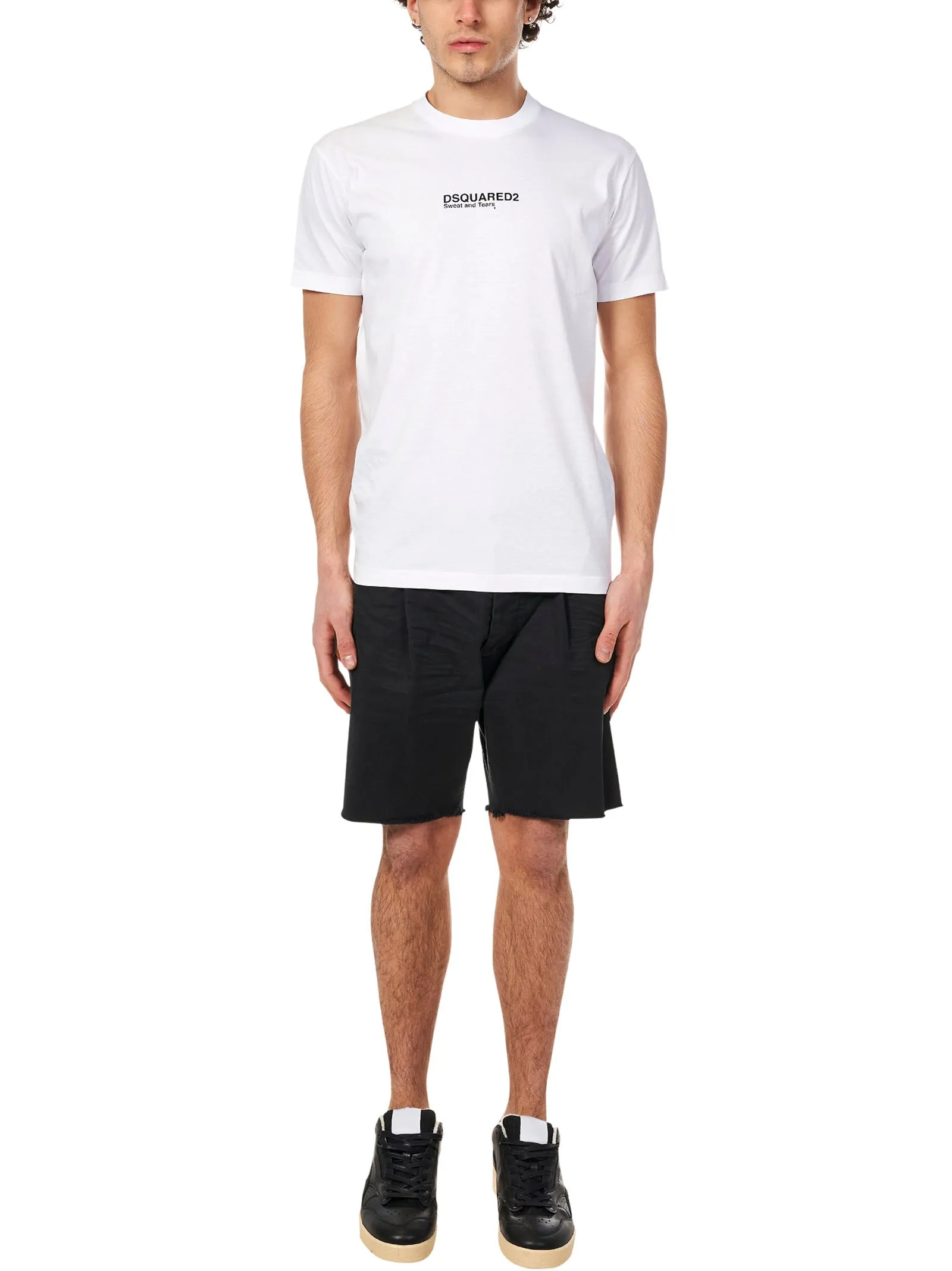 Dsquared2 Logo Tape Knee-Length Shorts