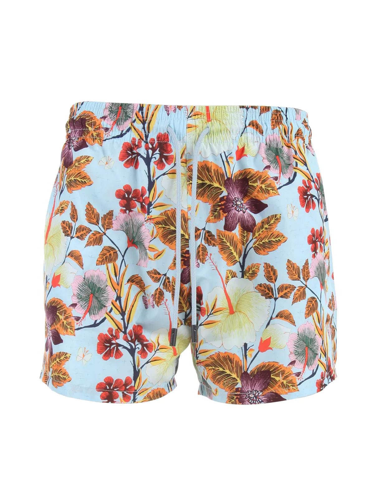 Etro Hawaiian Printed Drawstring Swim Shorts
