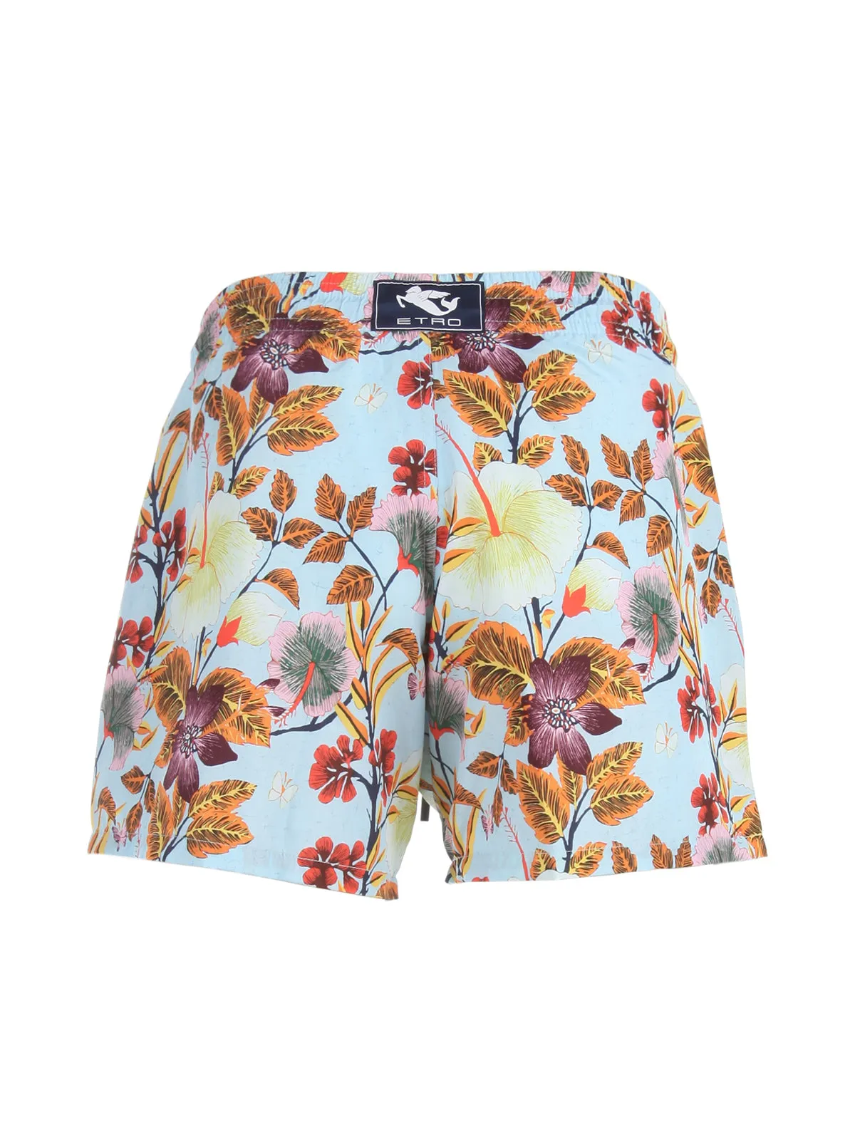 Etro Hawaiian Printed Drawstring Swim Shorts