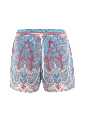 Etro Paisley Printed Drawstring Swim Shorts