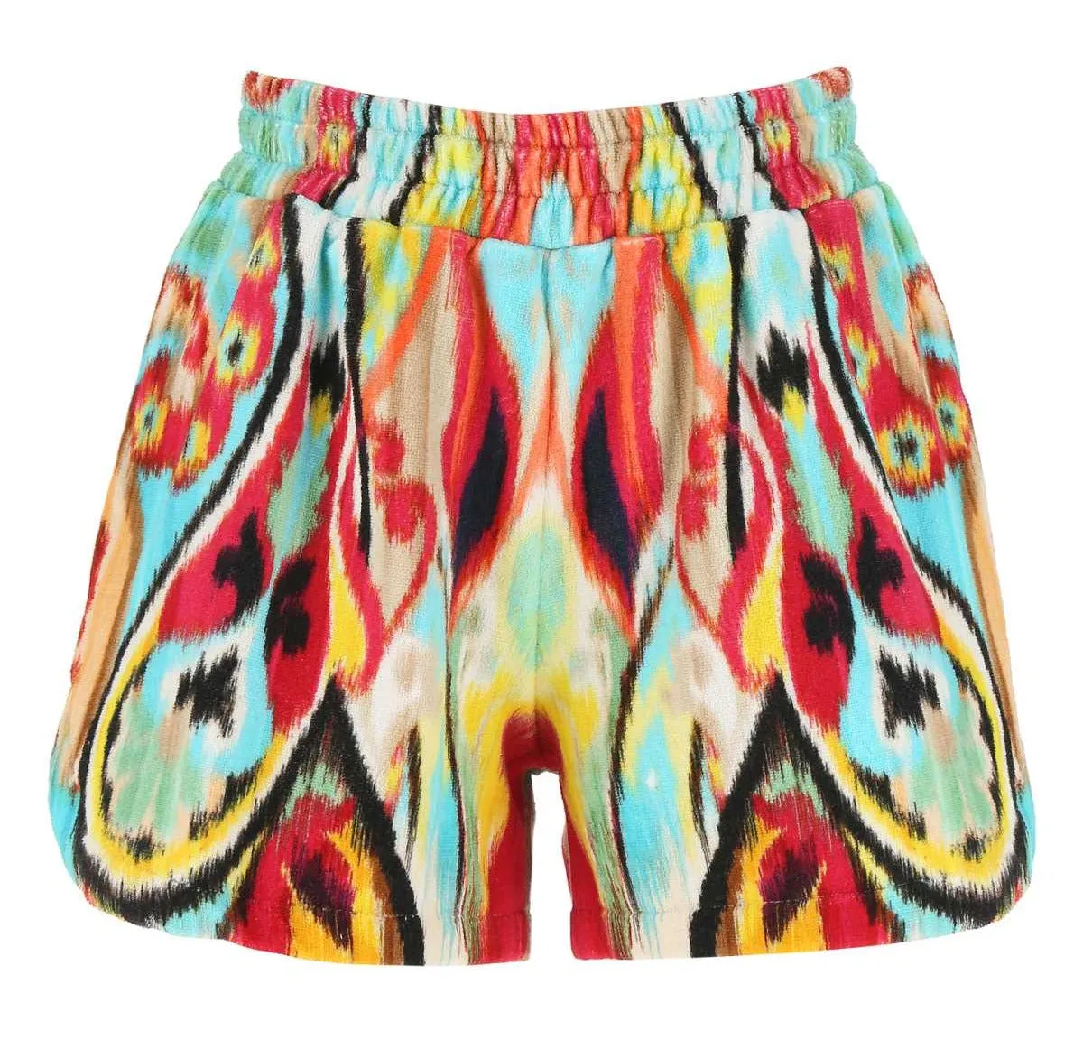 Etro Paisley Printed Side-Slit Shorts
