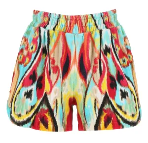 Etro Paisley Printed Side-Slit Shorts